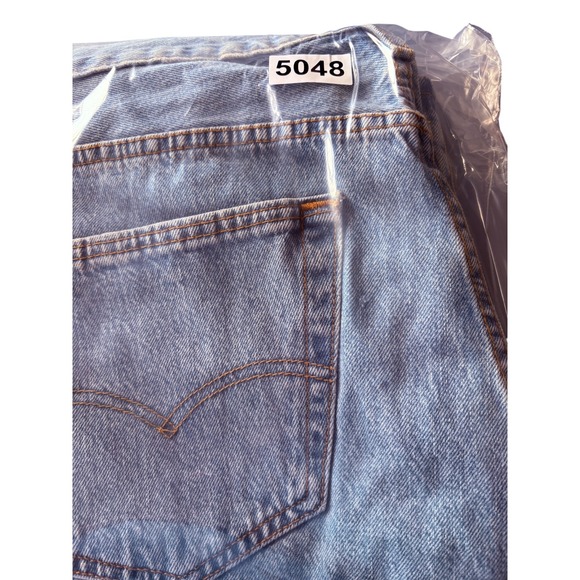 Levi's 501 Original Fit Jeans Mens 36x32 (35x31.5) Blue Denim Logo Straight Leg - Picture 7 of 7
